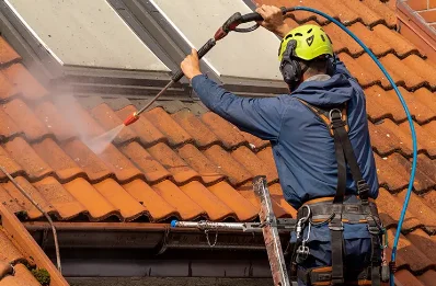 Démoussage et hydrofuge de toiture à Lanton